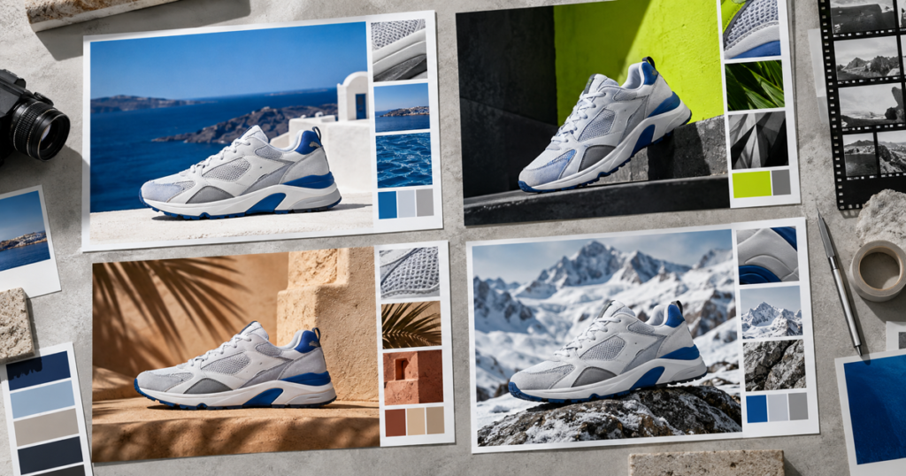 Editorial product media composition for digital asset management for shopify plus