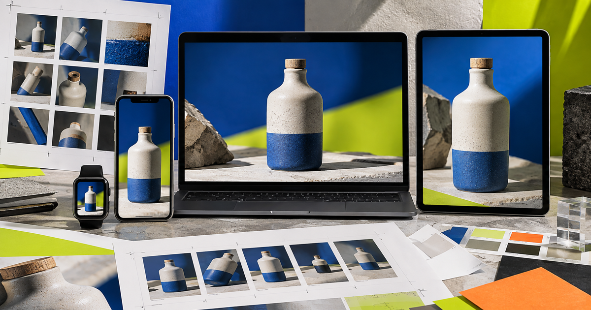 Responsive product image crops and delivery formats