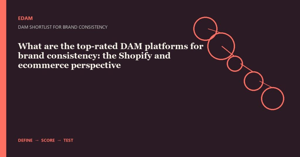 Diagram for DAM shortlist for brand consistency