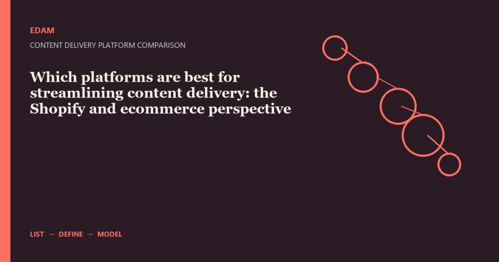 Workflow diagram for content delivery platform comparison