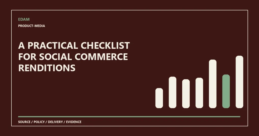 A practical checklist for social commerce renditions System diagram for a practical checklist for social commerce renditions