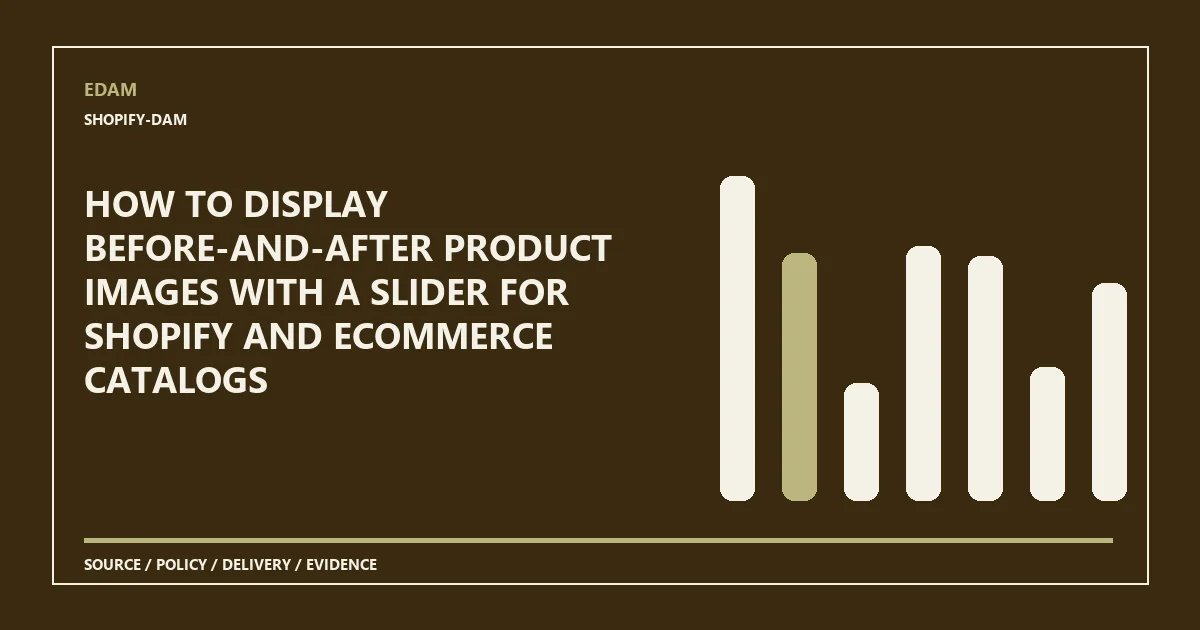 How to display before-and-after product images with a slider for Shopify and ecommerce catalogs System diagram for how to display before-and-after product images with a slider for shopify and ecommerce catalogs