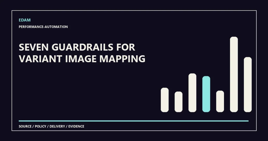 System diagram for seven guardrails for variant image mapping
