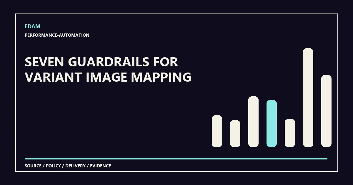 System diagram for seven guardrails for variant image mapping