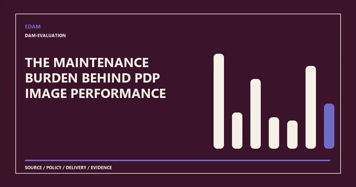 System diagram for the maintenance burden behind pdp image performance